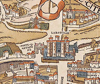 7 Plan de Paris vers 1550 porte St Antoine